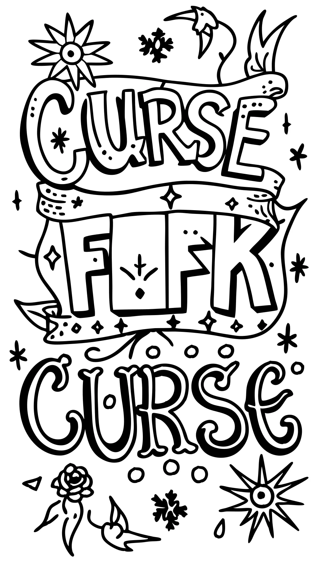 free printable swearing coloring pages